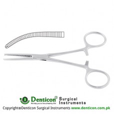 Kocher (Delicate) Haemostatic Forceps Curved - 1 x 2 Teeth Stainless Steel, 16 cm - 6 1/4" 